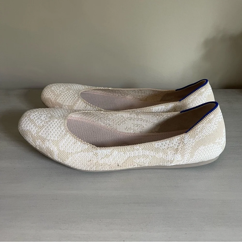Rothy’s•The Square Lily Knit Fabric Slip On Ballet Flat•Size 9.5 - Picture 3 of 8